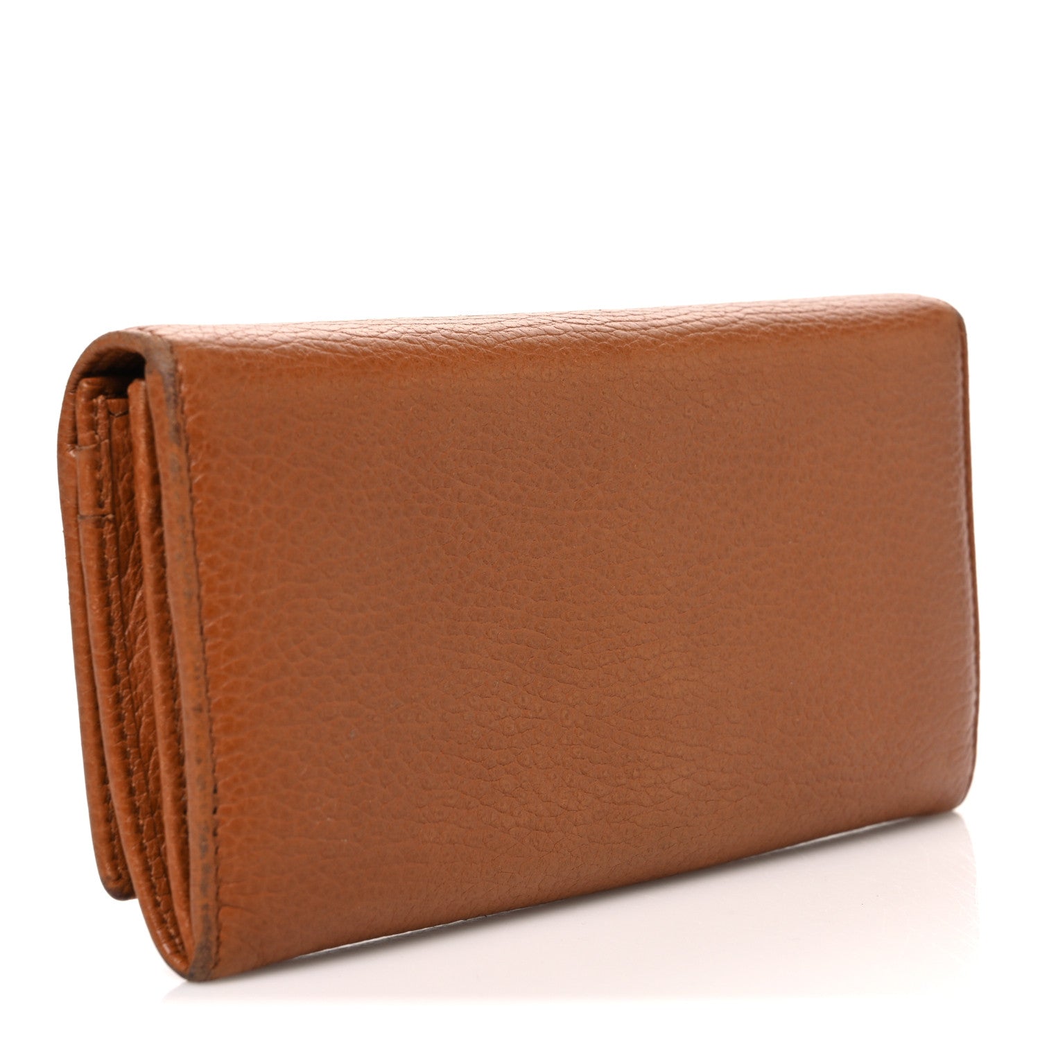 Gucci Dollar Calfskin Continental Flap Wallet Cuir 3 of 10