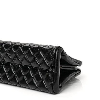 Chanel Patent Quilted Medium Just Mademoiselle Bowling Bag Black 12 of 12