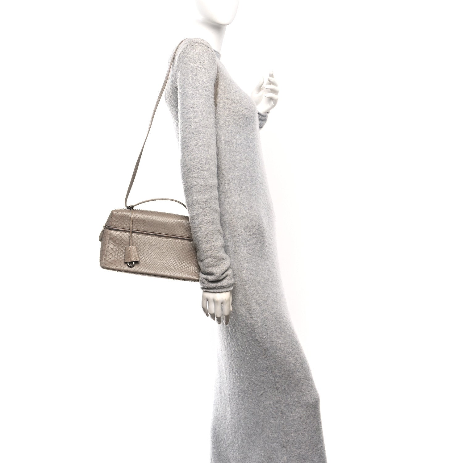 Loro Piana Matte Snakeskin Extra Pocket L27 Grey 2 of 10