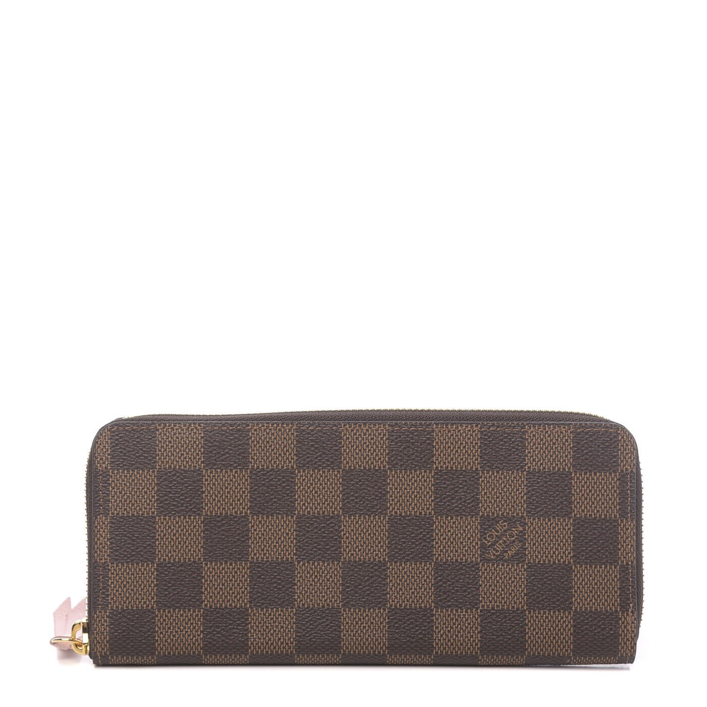 Damier Ebene Clemence Wallet Rose Ballerine