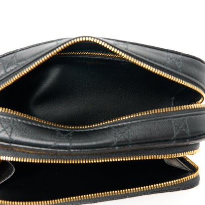 Christian Dior Supple Calfskin Caro Double Pouch Black 5 of 10