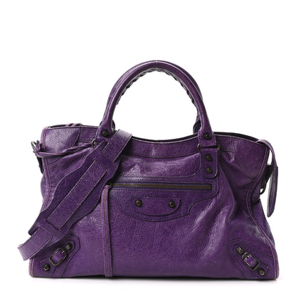 Balenciaga Agneau Classic Hardware City Dark Violet 1 of 11