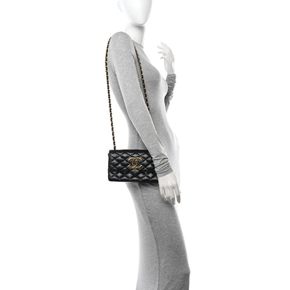 Chanel Lambskin Quilted Single Flap Black 2 of 12