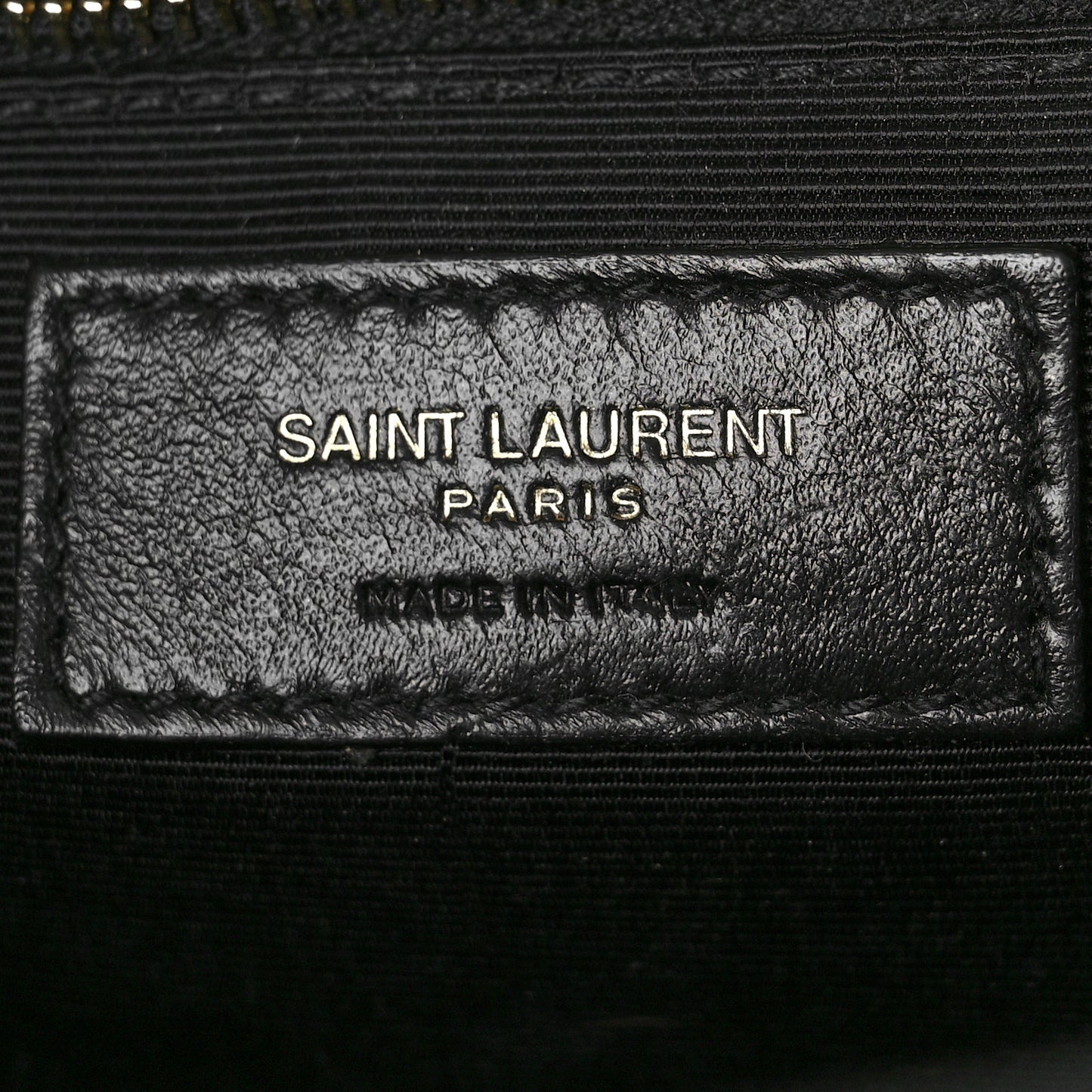 Grain De Poudre Textured Mixed Matelasse Large Triquilt Monogram Satchel Black