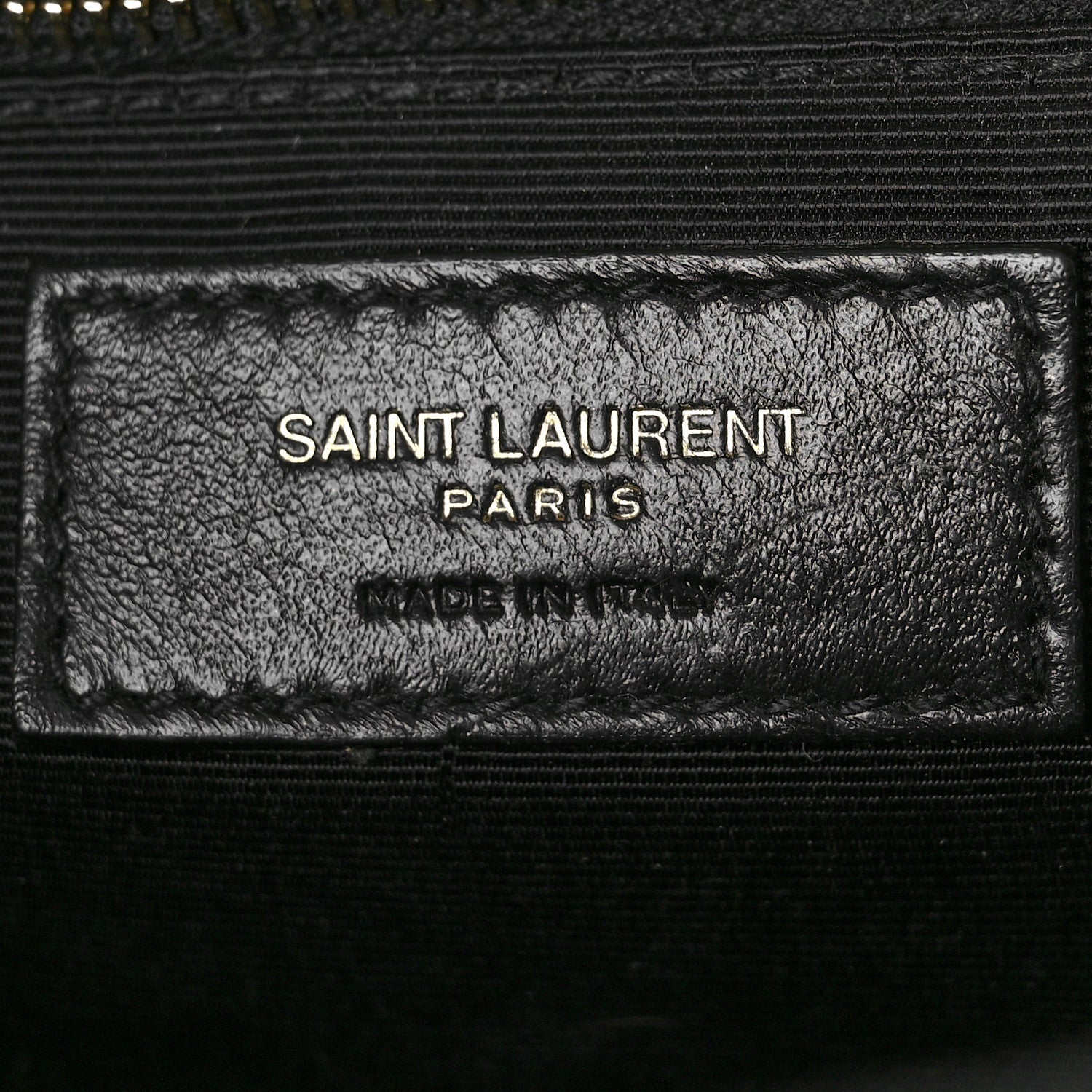 Saint Laurent Grain De Poudre Textured Mixed Matelasse Large Triquilt Monogram Satchel Black 6 of 11
