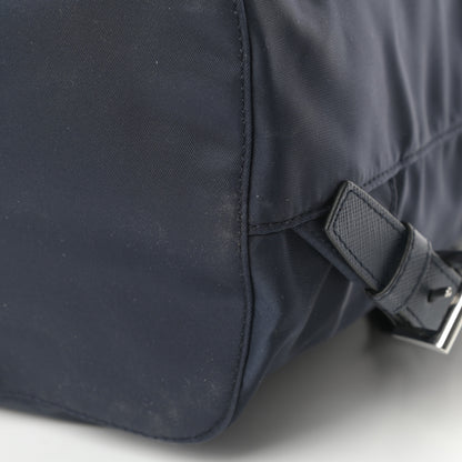 Prada Tessuto Nylon Medium Backpack Blue Black 12 of 12
