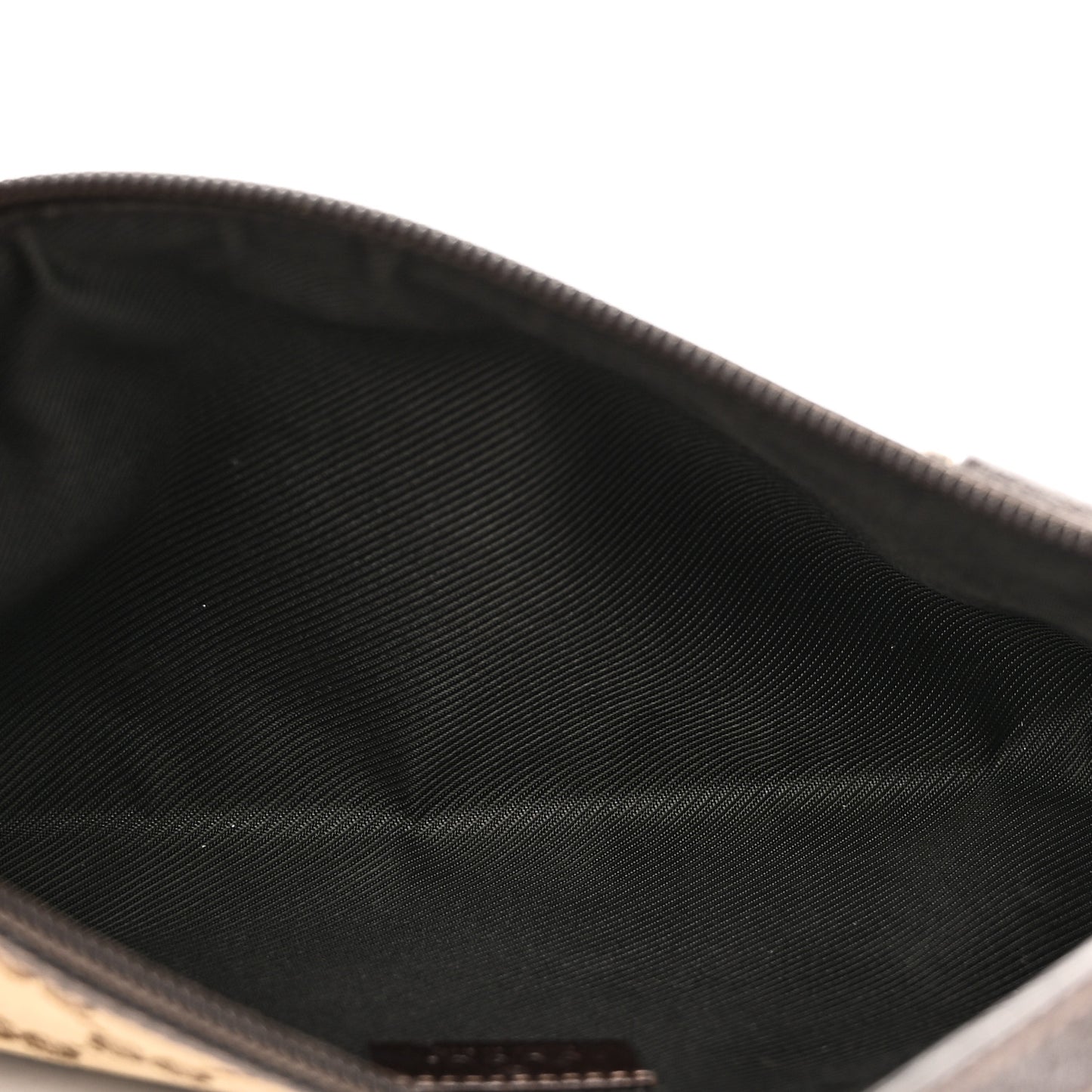 Monogram D Ring Cosmetic Case Brown
