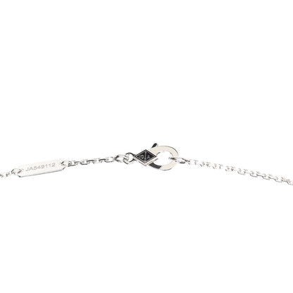 Van Cleef & Arpels 18K White Gold Mother of Pearl Vintage Alhambra Pendant Necklace 4 of 8