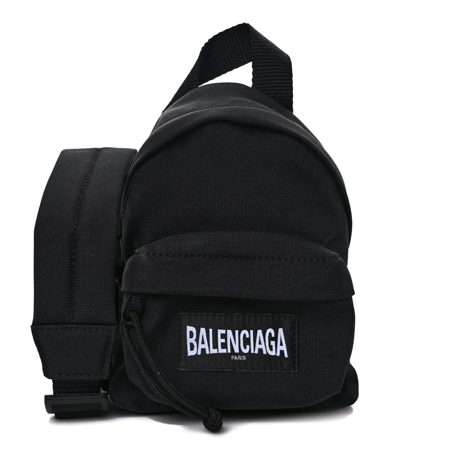 Balenciaga Recycled Casual Nylon Mini Oversized Backpack Black 1 of 8
