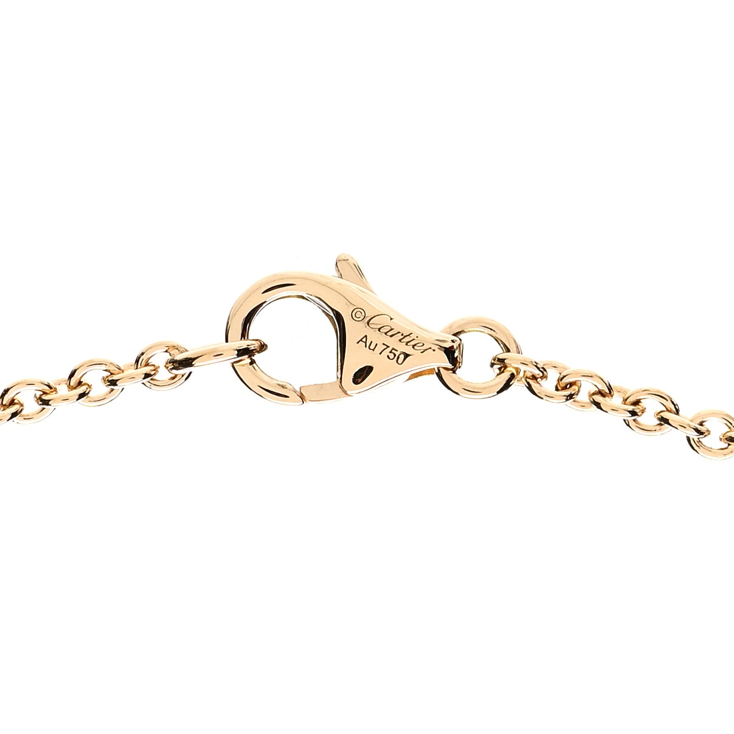 18K Yellow Gold Interlocking LOVE Necklace