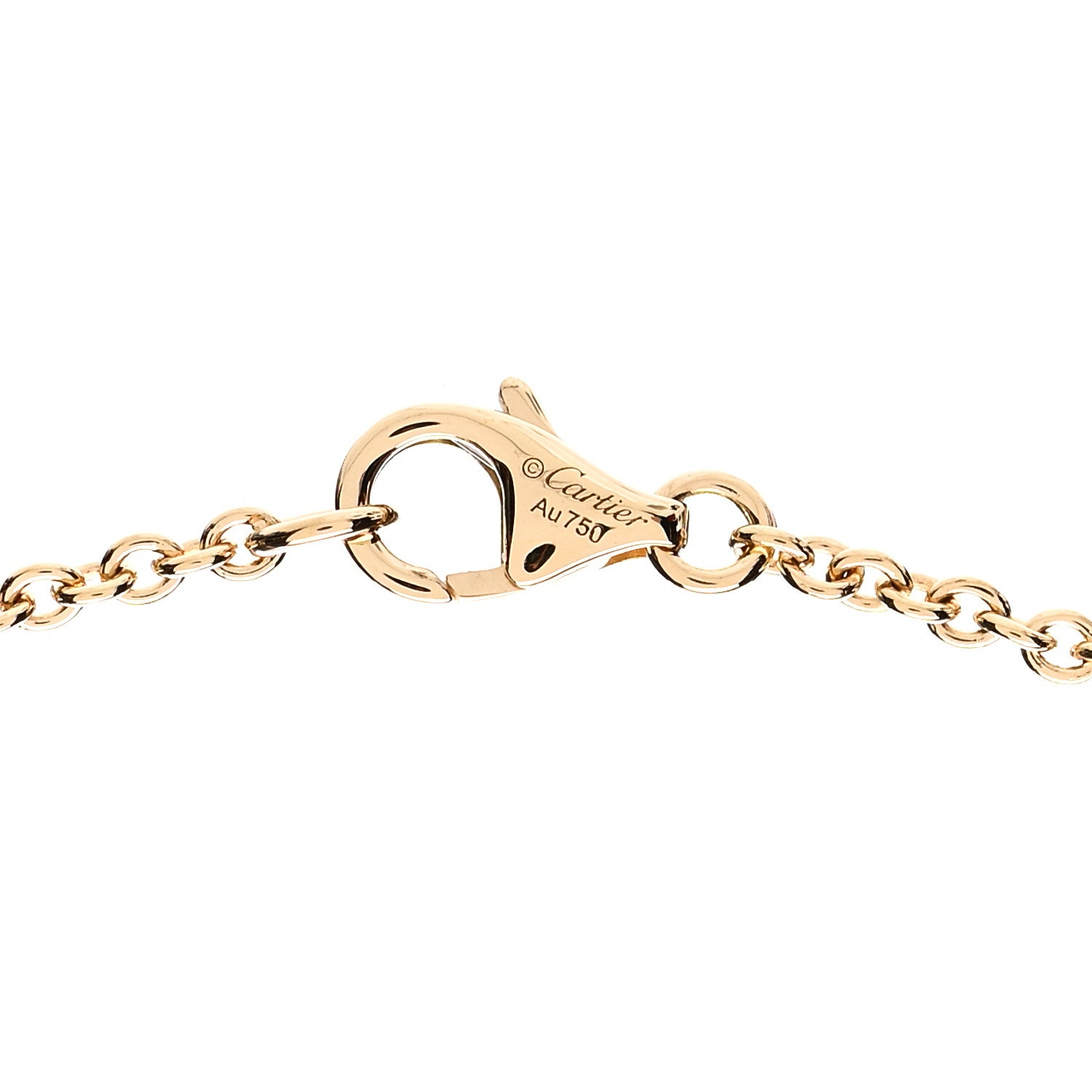 Cartier 18K Yellow Gold Interlocking LOVE Necklace 4 of 5