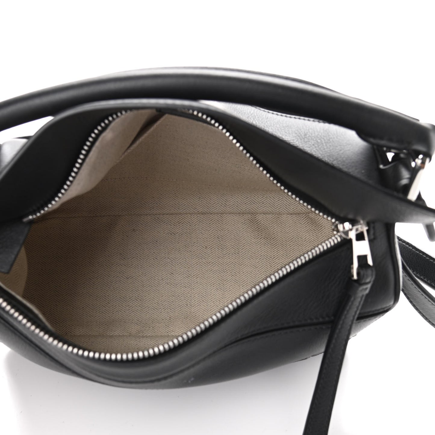 Calfskin Small Puzzle Bag Black