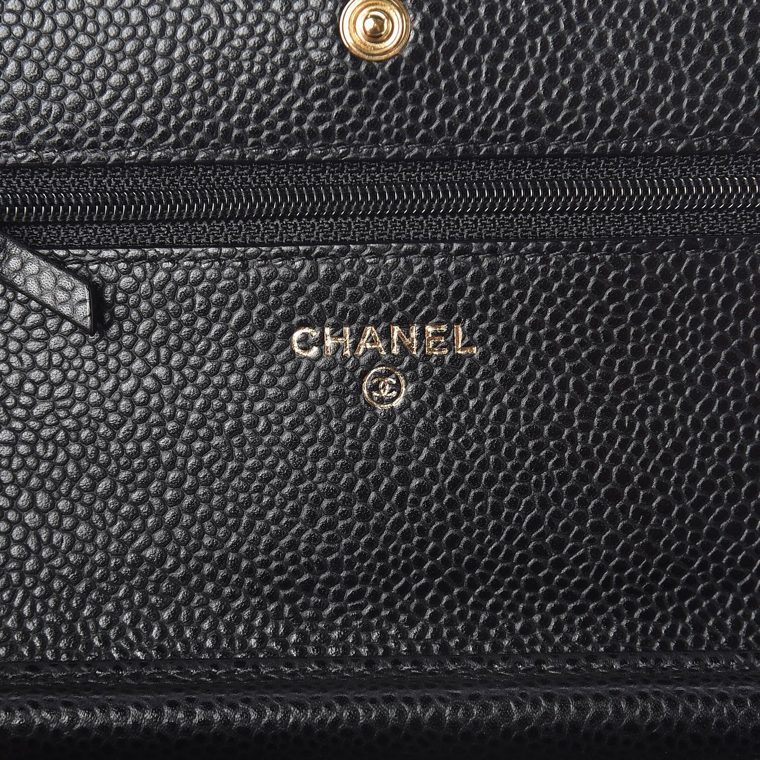 Chanel Caviar Quilted Wallet On Chain WOC Black 6 of 12