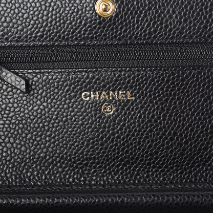 Chanel Caviar Quilted Wallet On Chain WOC Black 6 of 12