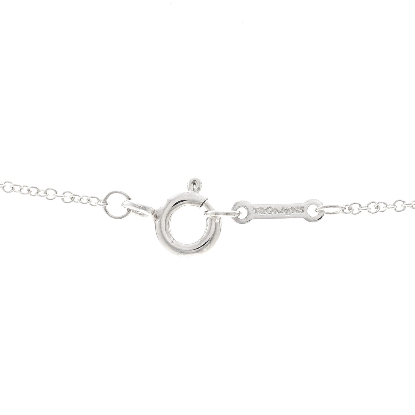 Sterling Silver Paloma Picasso Olive Leaf Heart Pendant Necklace