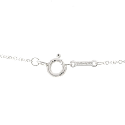 Tiffany Sterling Silver Paloma Picasso Olive Leaf Heart Pendant Necklace 4 of 5