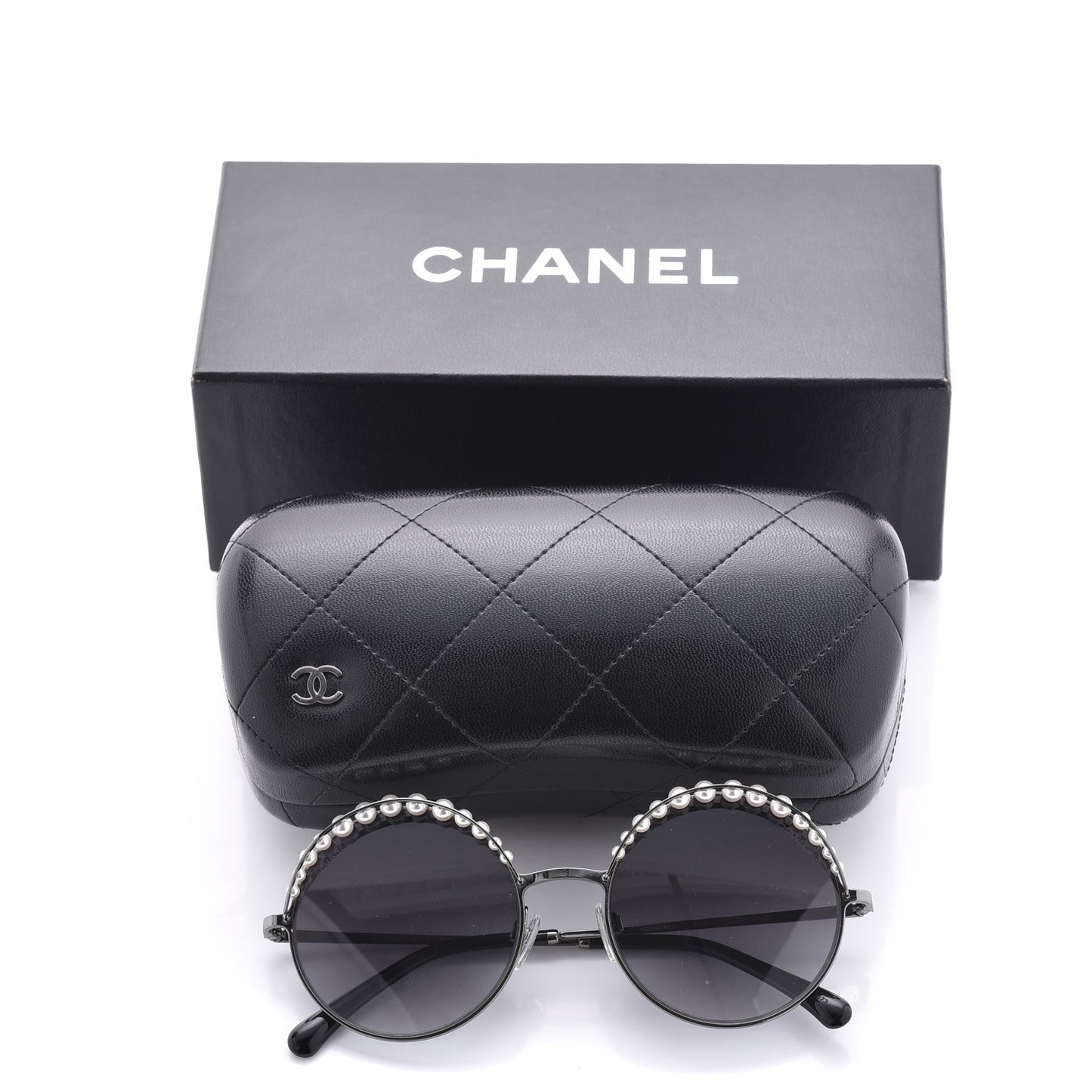 Pearl Round Polarized Sunglasses 4234-H Silver