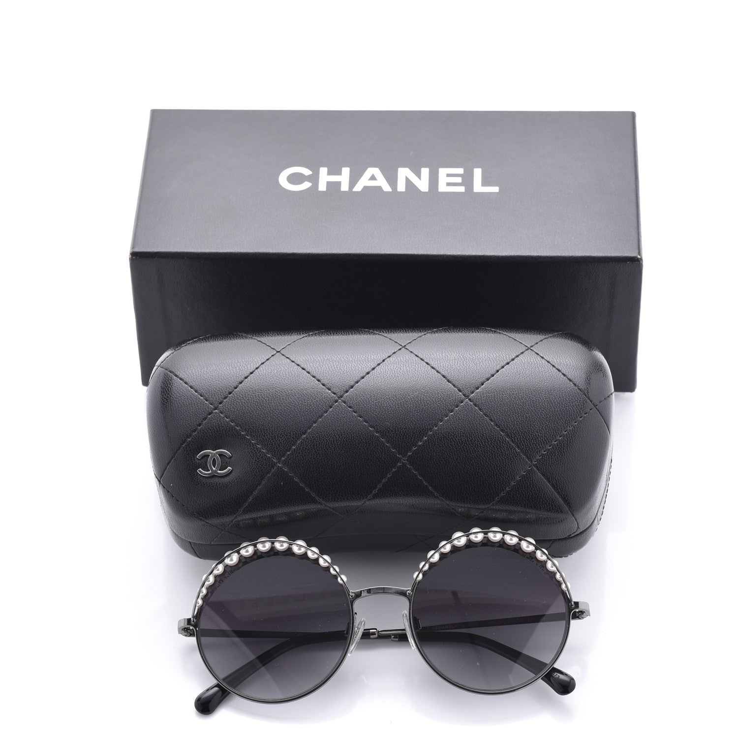 Chanel Pearl Round Polarized Sunglasses 4234-H Silver 8 of 8