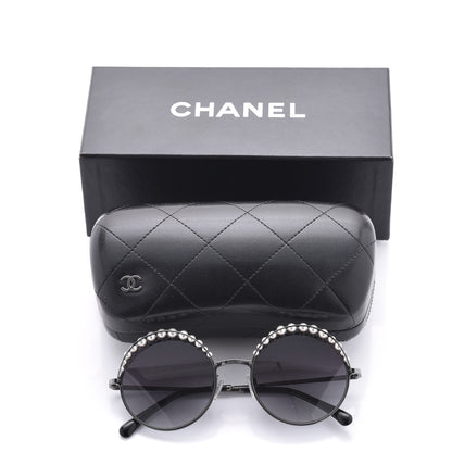 Chanel Pearl Round Polarized Sunglasses 4234-H Silver 8 of 8