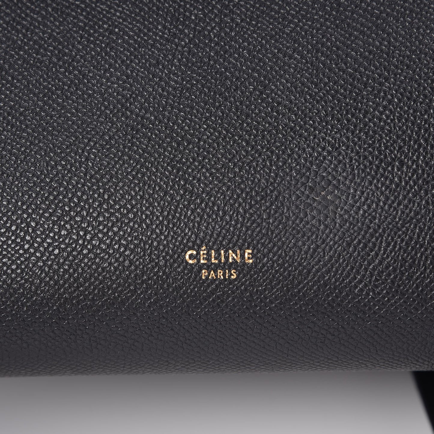 Grained Calfskin Micro Belt Bag Black