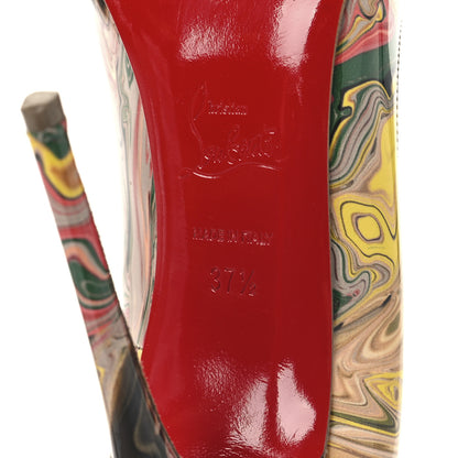 Christian Louboutin Patent Marble Swirl So Kate 120 Pumps 37.5 Multicolor 7 of 9
