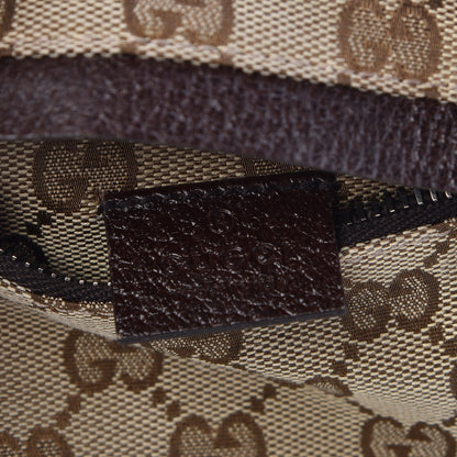 Gucci Monogram Web Belt Bag Dark Brown 6 of 7