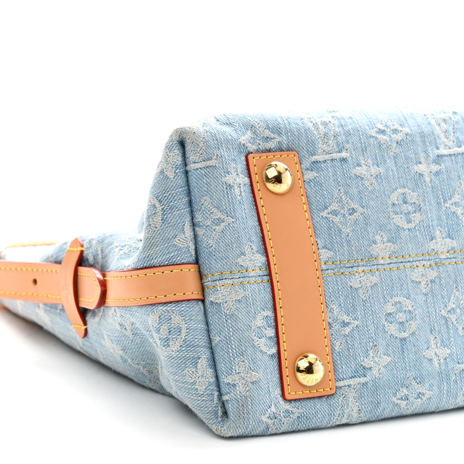 Louis Vuitton Monogram Denim CarryAll PM Sky Blue 9 of 10