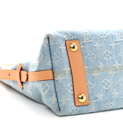 Louis Vuitton Monogram Denim CarryAll PM Sky Blue 9 of 10