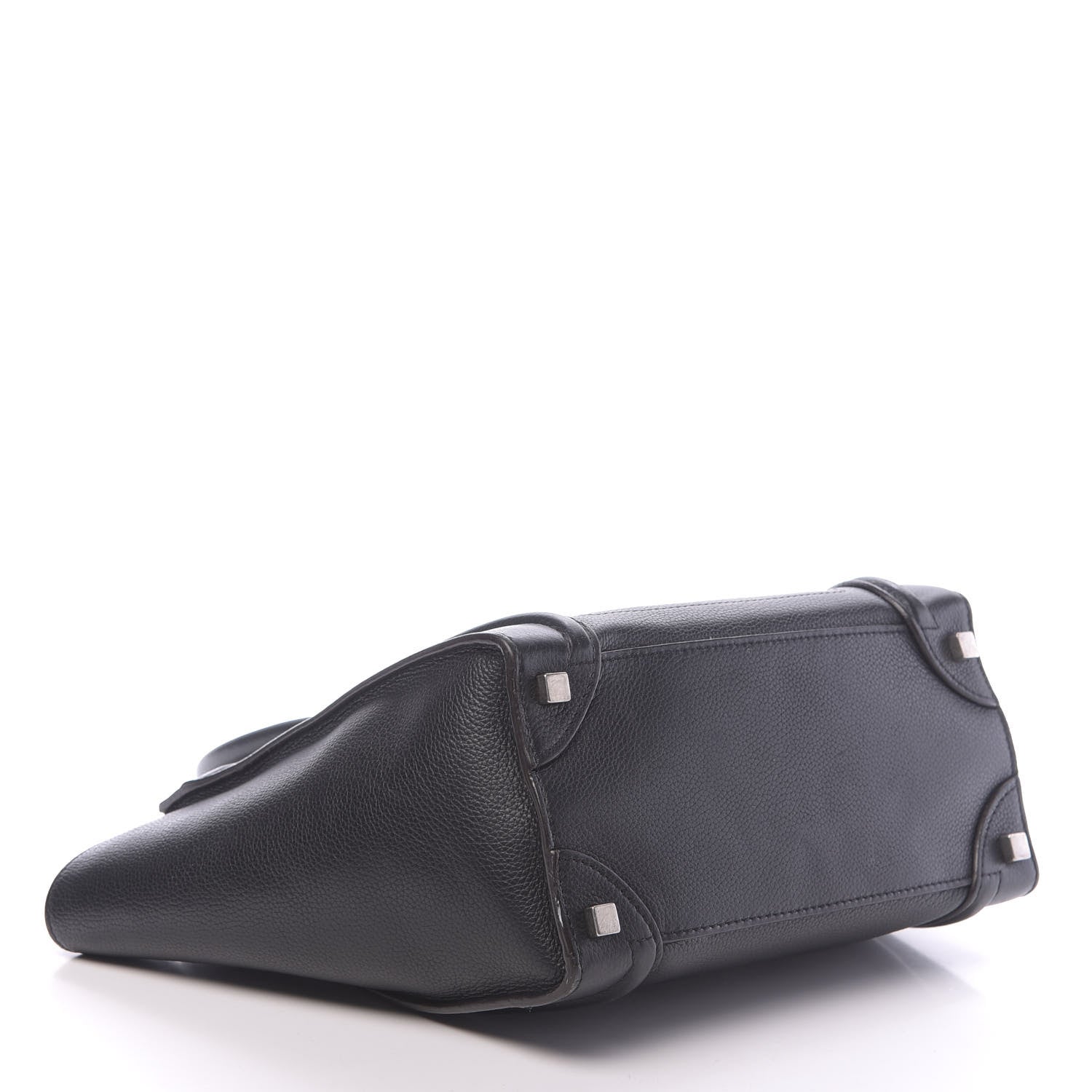 Celine Drummed Calfskin Micro Luggage Black 4 of 14