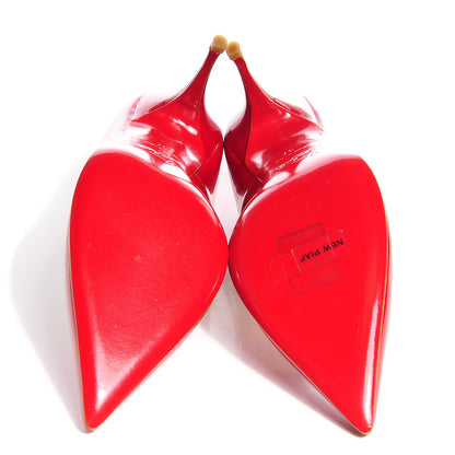 Christian Louboutin Patent New Piaf 85 Pumps 37 Cherry 5 of 6