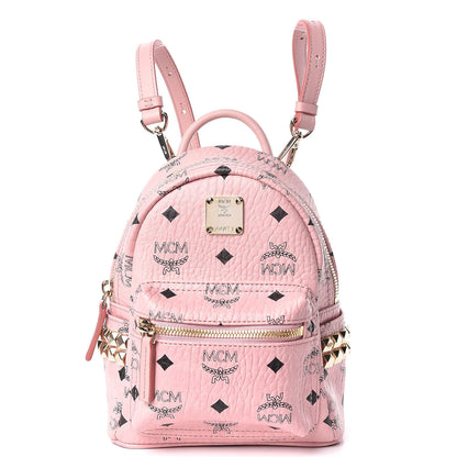 MCM Visetos Side Stud X- Mini Stark Backpack Pink 1 of 9