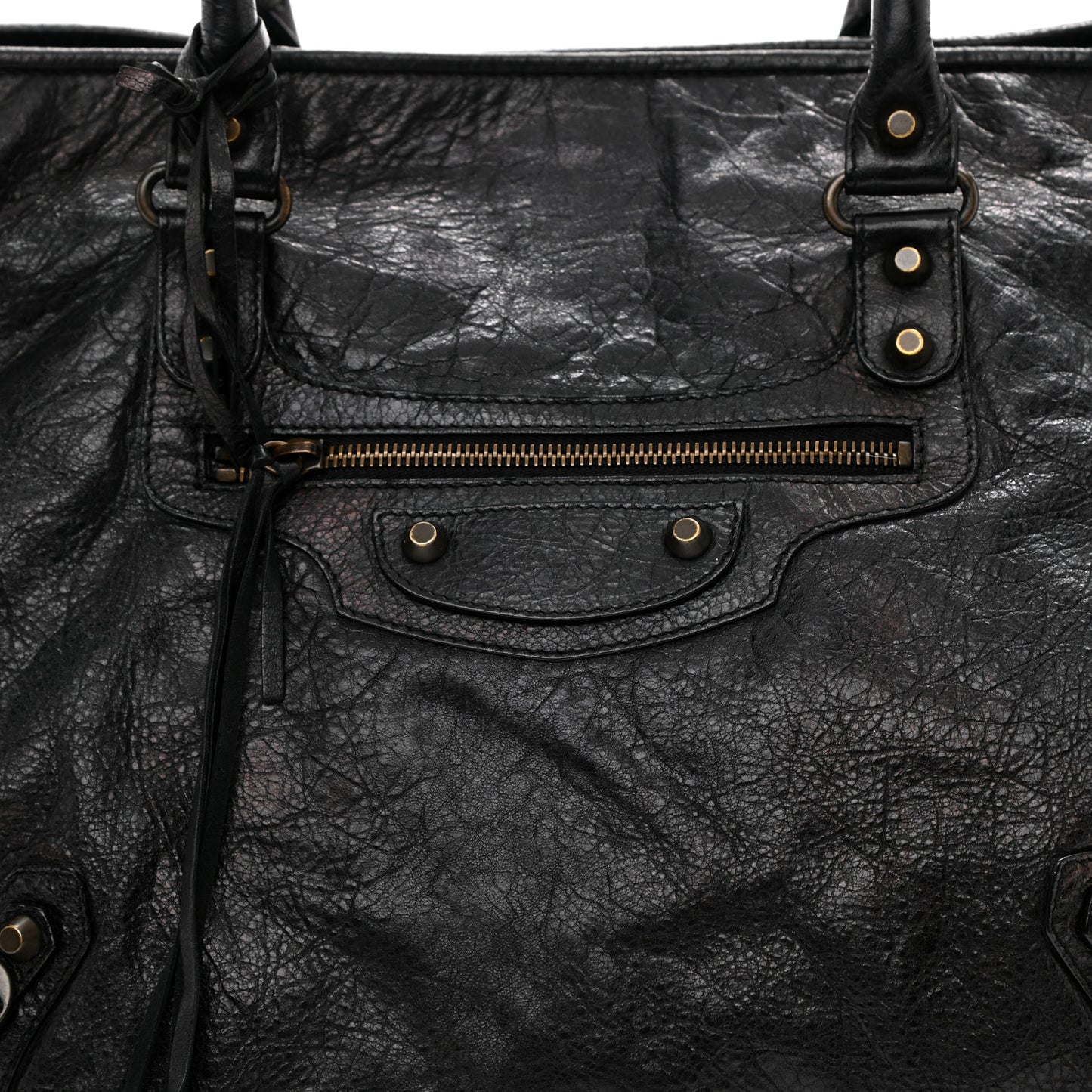 Agneau Classic Hardware Large Sunday Tote Black