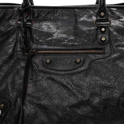 Balenciaga Agneau Classic Hardware Large Sunday Tote Black 8 of 8