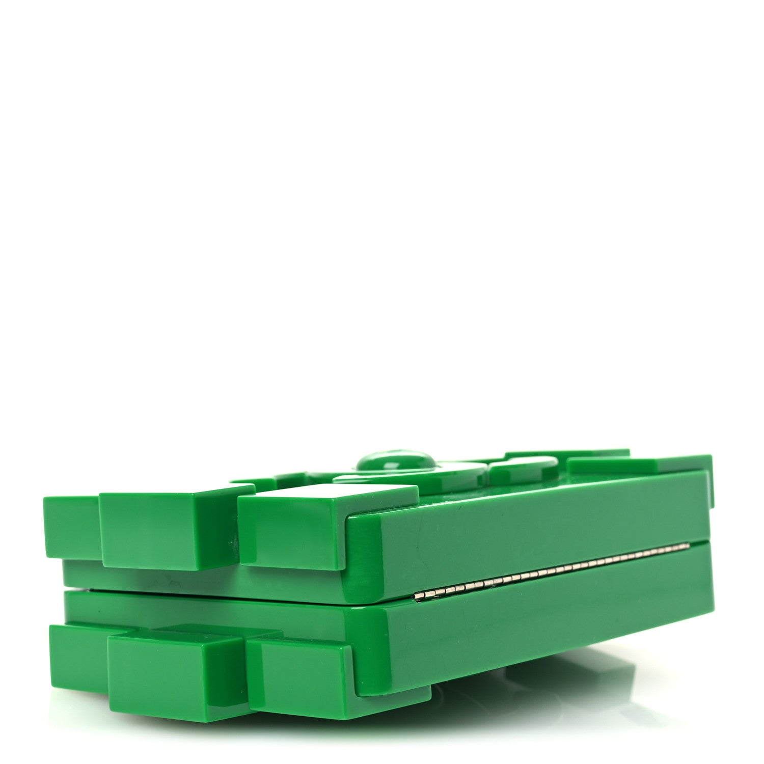 Chanel Plexiglass Boy Brick Lego Clutch Green 4 of 13
