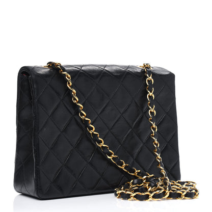 Chanel Lambskin Quilted Small Single Flap Black 2 of 4