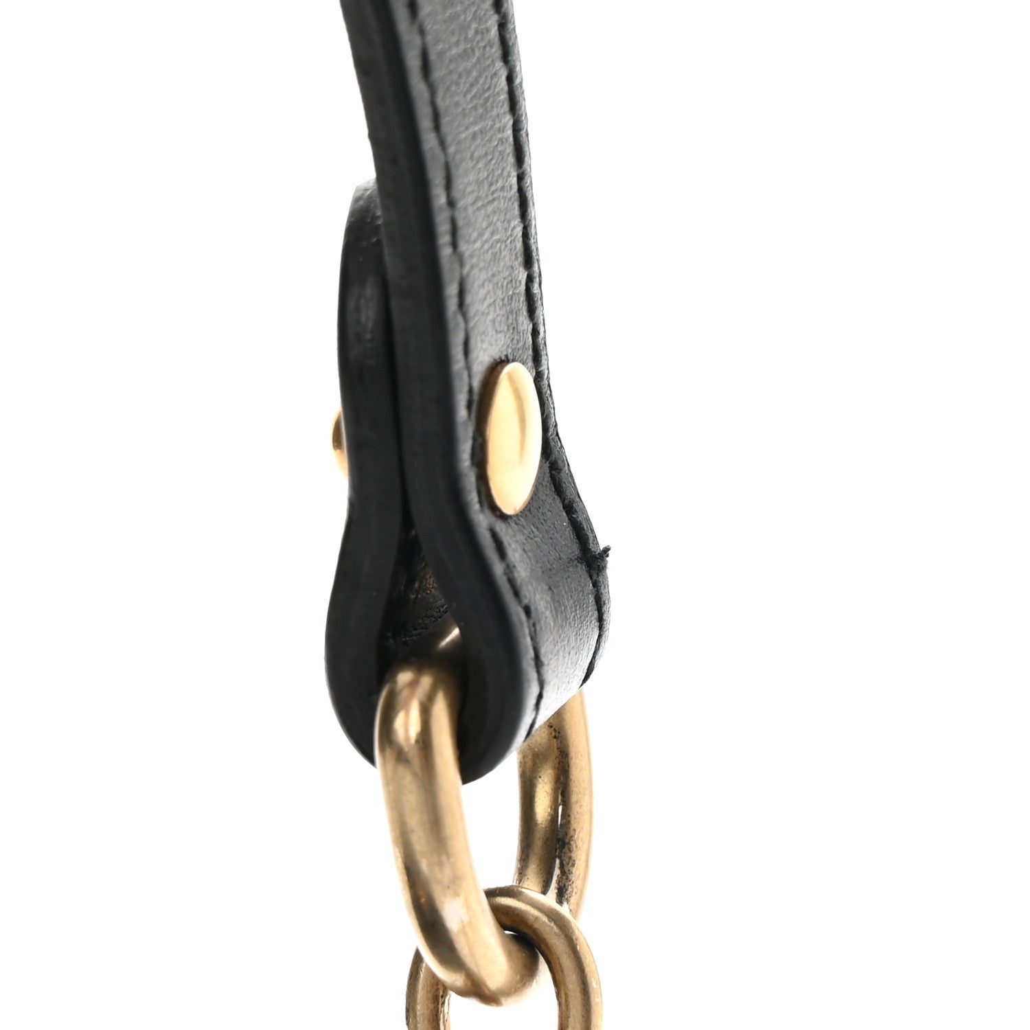 Gucci Calfskin Matelasse Mini GG Marmont Chain Shoulder Bag Black 14 of 15