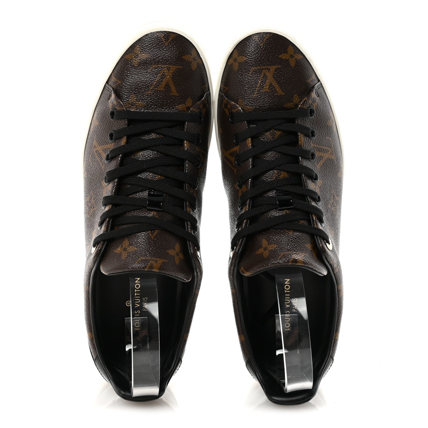 Louis Vuitton Patent Monogram Frontrow Sneakers 42 1840014