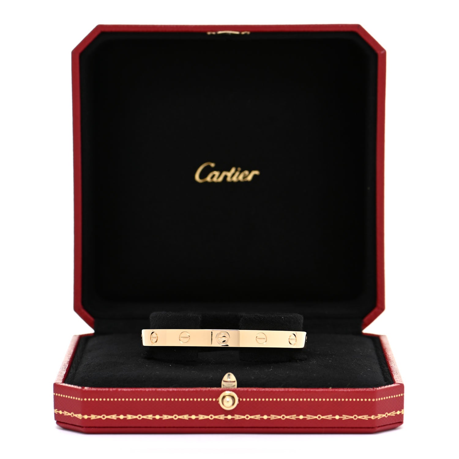 Cartier 18K Yellow Gold LOVE Cuff Bracelet 17 5 of 5