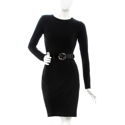 Gucci Calfskin Interlocking G 40mm Belt 80 32 Black 2 of 6