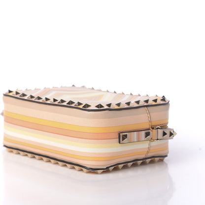 Valentino Garavani Vitello Native Couture 1975 Rockstud Camera Crossbody Bag Orange Multicolor 7 of 9