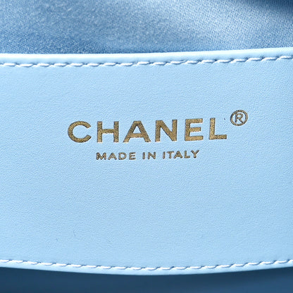 Chanel Washed Denim Quilted Medium Chanel 25 Handbag Blue 7 of 12
