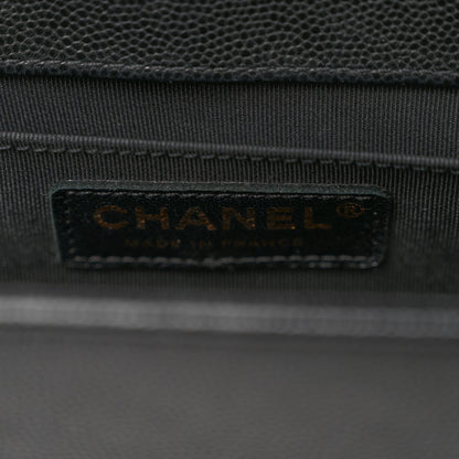 Chanel Caviar Quilted Medium Boy Flap Black 6 of 10