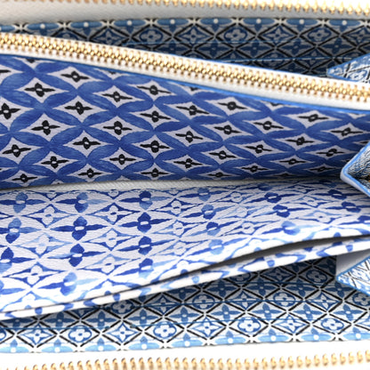 Louis Vuitton Monogram Giant By The Pool Zippy Wallet Resort Blue 6 of 10