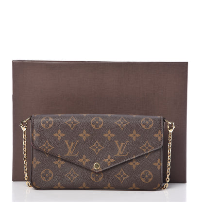 Louis Vuitton Monogram Pochette Felicie Chain Wallet Fuchsia 11 of 11