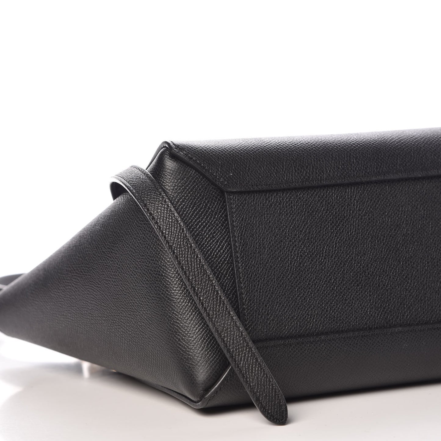 Grained Calfskin Micro Belt Bag Black