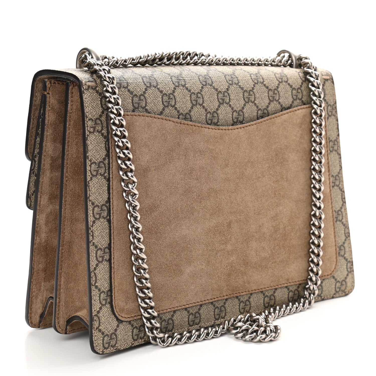 Gucci GG Supreme Monogram Medium Dionysus Shoulder Bag Taupe 3 of 12