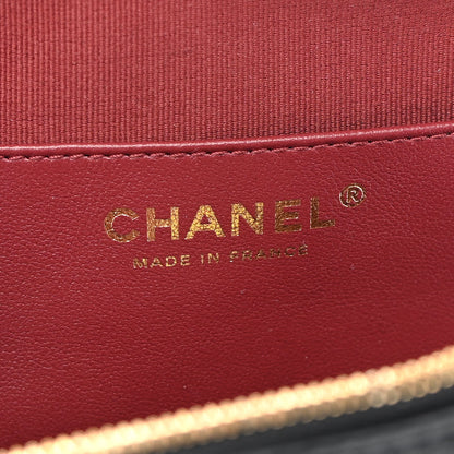 Chanel Lambskin Quilted CC In Love Heart Bag Black 6 of 9