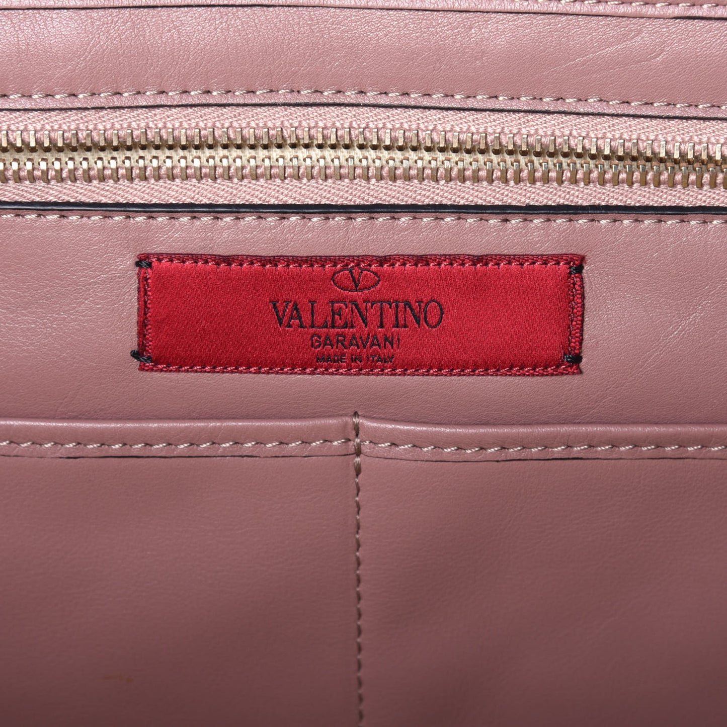 Vitello Medium Rockstud Tote Blush