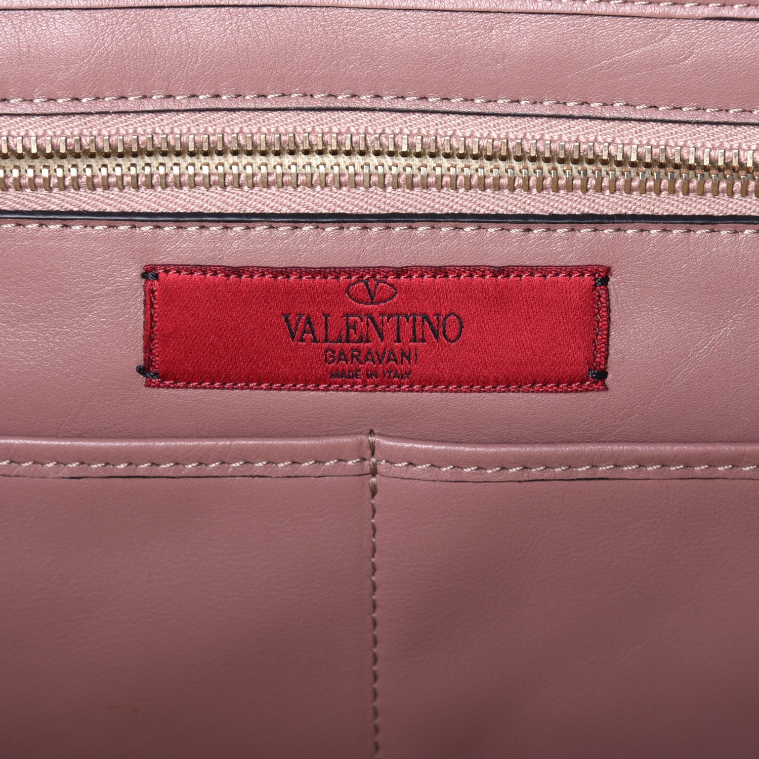 Valentino Garavani Vitello Medium Rockstud Tote Blush 7 of 9