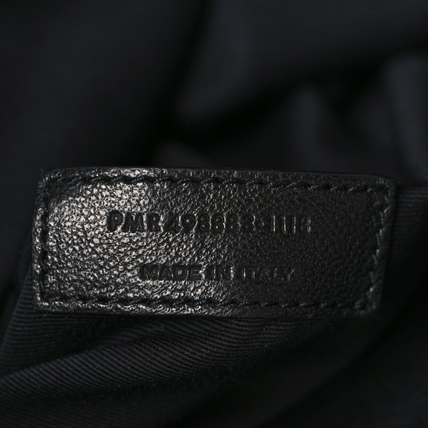 Crinkled Calfskin Matelasse Monogram Large Niki Chain Satchel Asphalt